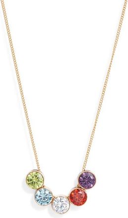 Set & Stones Multibirthstone Pendant Necklace in Gold /5 Charms at Nordstrom