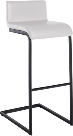 Clp Clp - Taburete De Bar Newport Blanco Simil Cuero