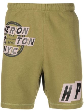 Heron Preston Shorts sportivi con logo - Verde