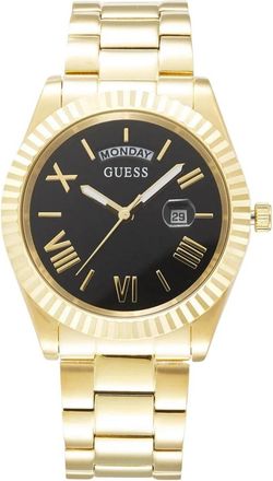 Guess Connoisseur Horloge - Heren - Horloges - Geel - ONE Size - Accessoires