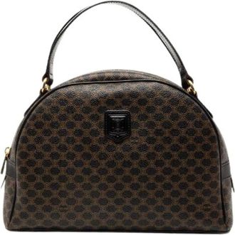 Celine Pre-owned Handbags, female, Black, Size: ONE SIZE Pre-owned Macadam PVC Leather Handbag