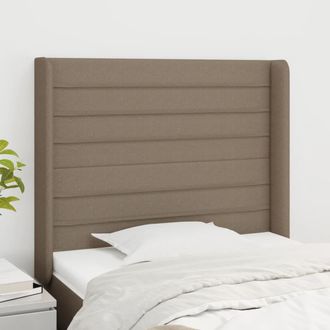 vidaXL Cabecero Con Orejas De Tela Gris Taupe 103x16x118/128 Cm Vidaxl