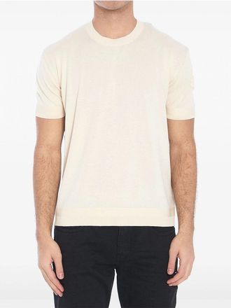 Moncler KNITTED CREWNECK T SHIRT Size: XL, colour: BEIGE
