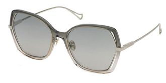 Nina Ricci SNR361 0VAH Womens Sunglasses Grey Size 57