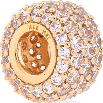 Pandora Sparkling Pave 14k Gold-plated Triple-row Charm