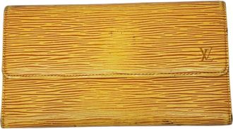 Louis Vuitton Epi Yellow Epi Leather Long Wallet (Bi-Fold) (Pre-Owned)