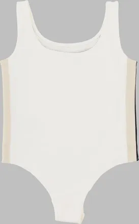 Palm Angels Track-Inspired Bodysuit - White