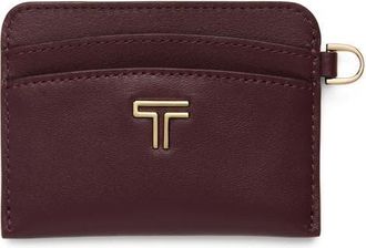 Tumi Belden Leather Card Case in Rosewood at Nordstrom
