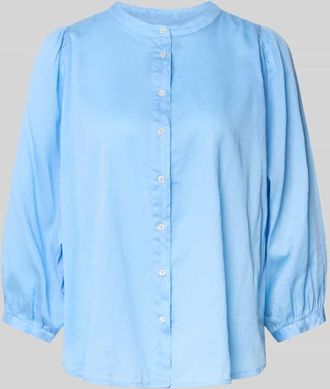 0039 Italy 0039 Italy Regular Fit Bluse mit Rundhalsausschnitt Modell FAVIOLA in Bleu, Gr&ouml;&szlig;e XXL