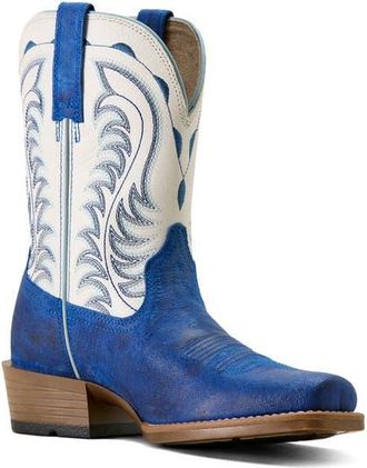 Ariat Salina Narrow Cutter Toe Western Boot in Blueberry at Nordstrom, Size 7.5