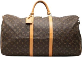 Louis Vuitton Pre-owned Weekend Bags, female, Brown, Size: ONE SIZE Pre-owned Keepall Bandouliere 60