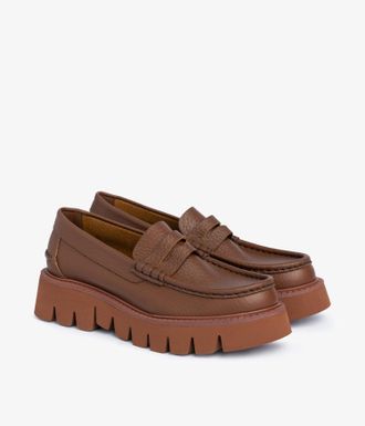 Pedro Garcia Brown leather maxi-Sole loafer | Sebas | Fall-winter 26 |