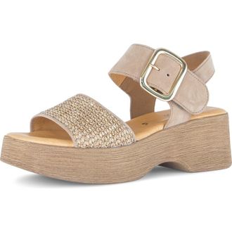 Gabor Ankle Strap Platform Sandal at Nordstrom, Size 6.5Us