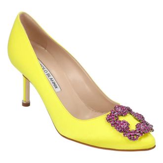 Manolo Blahnik Hohe Schuhe - Hangisi 070 Pump Yellow - Gr. 36 (EU) - in Gelb - f&uuml;r Damen