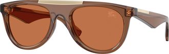 Burberry Brown Oval Mens Sunglasses BE4452U 417373 53