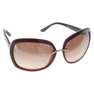 Gucci Pre-owned Accessories, female, Brown, Size: ONE SIZE Pre-owned Plastic Sunglasses