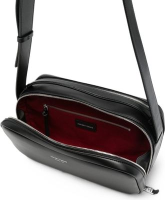 Emporio Armani Leather Shoulder Bag - Black