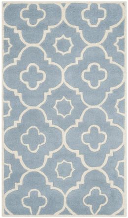 Safavieh Alfombra lana blu/neutrale 122 x 183 cm