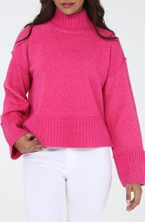 Rain + Rose Turtleneck Sweater in Fuchsia at Nordstrom Rack, Size X-Large