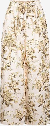 Zimmermann Gebl&uuml;mte Leinenhose Golden Relaxed Pocket