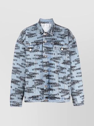 VETEMENTS denim shirt jacket