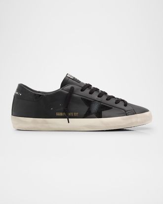 Golden Goose Men & apos;s Super-Star Low-Top Leather Sneakers
