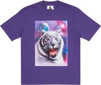 Palace SS21 x AMG Crossover T-Shirt Purple White Pattern Back Logo Printing Short Sleeve Unisex P20AMGTS006