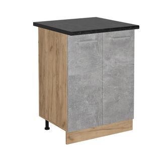 Vicco Mueble Bajo De Cocina R-line, Hormig&oacute;n, 60 Cm, Et Antracita