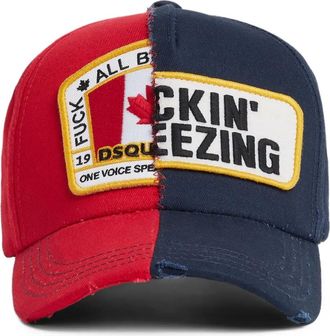 Dsquared2 Cappello da baseball con applicazione - Rosso