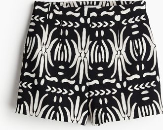 H&M High-waist mini shorts - Schwarz