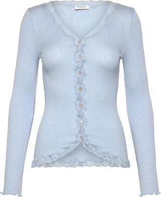 Rosemunde Gebreid Vest - Dames - Vesten - Blauw - M - Truien & Vesten