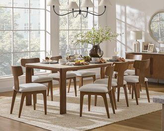 Castlery Arlen Sintered Stone Dining Table, 82.7, Durable, Sintered Stone for Multi Color