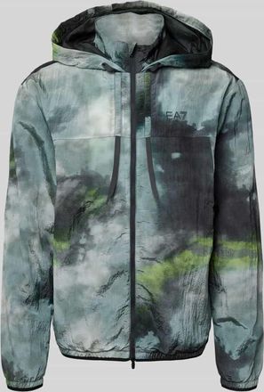 Emporio Armani Trainingsjacke mit Kapuze in Black, Gr&ouml;&szlig;e XXXL