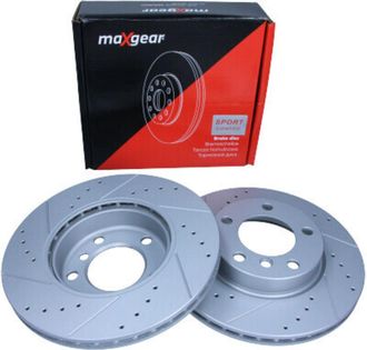 OEM Disco De Freno Maxgear Bmw P. E36 92-/e46 316-320/e85 Z4 03- Perforado Y Ranurado, Con Recubrimiento Anticorrosi&oacute;n