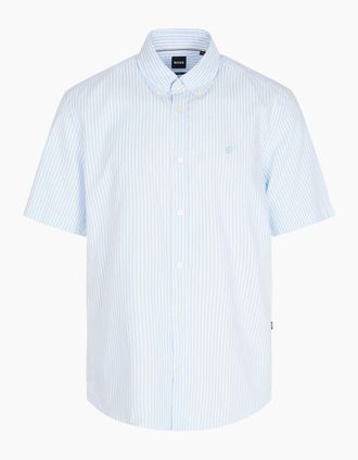 HUGO BOSS Mens H-LIAM-BD-SH-E-C-262 SHIRT - Blue - Size: 38/Regular
