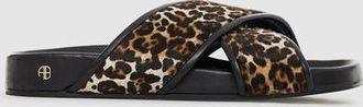 Anine Bing Emi Slides in Leopard Print at Nordstrom, Size 41