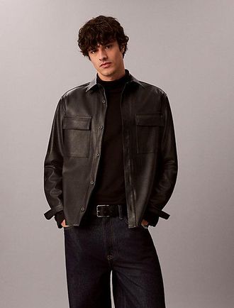 Calvin Klein Sobrecamisa De Piel Sint&eacute;tica