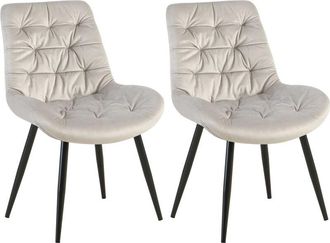 Clp Lote De 2 Sillas De Comedor Rossford Gris