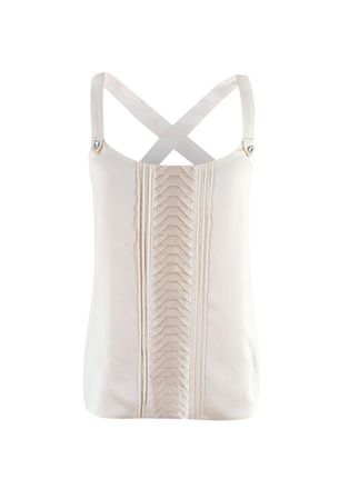 Matthew Williamson Cream Silk Vest Size S