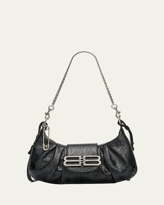 Balenciaga Pamela Small Arena Leather Shoulder Bag