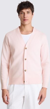 Moss Light Pink Four Button Cardigan