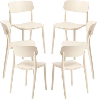 Regalos Miguel Regalos Miguel - Packs Sillas Jard&iacute;n - Pack 6 Sillas Bri - Beige