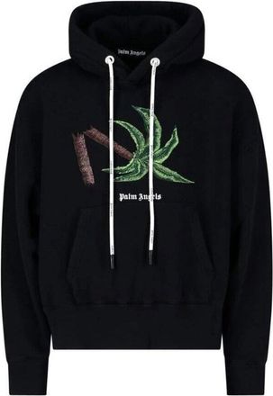 Palm Angels Broken Palm Tree Black Hoodie