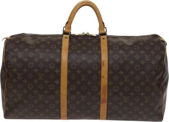 Louis Vuitton Keepall 60 Brown Canvas Travel Bag (Pre-Owned)