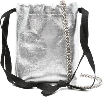 Ann Demeulemeester Borsa Gael mini con coulisse - Grigio