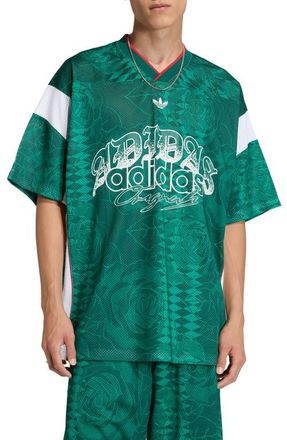 adidas Roses Mesh Jersey in Collegiate Green// at Nordstrom, Size Xx-Large R