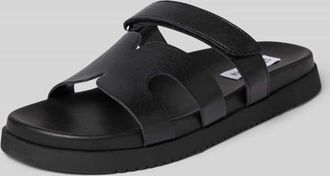 Steve Madden Sandalette aus Leder mit Klettverschluss Modell Missile in Black, Gr&ouml;&szlig;e 36