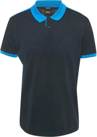 BOSS Polo aderente - Blu