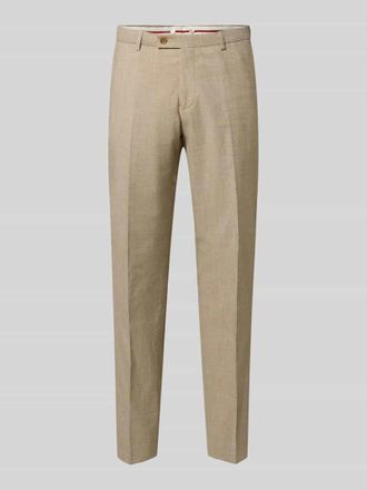 CG - Club of Gents Slim Fit Anzughose in melierter Optik Modell Paco in Beige, Gr&ouml;&szlig;e 102