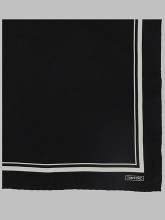 Tom Ford Silk Pocket Square - Black